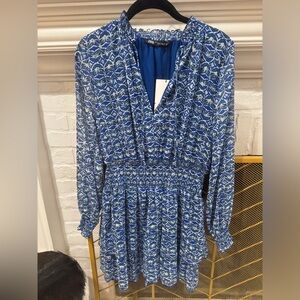 NWT Zara Geometric Print Dress, Size Medium
